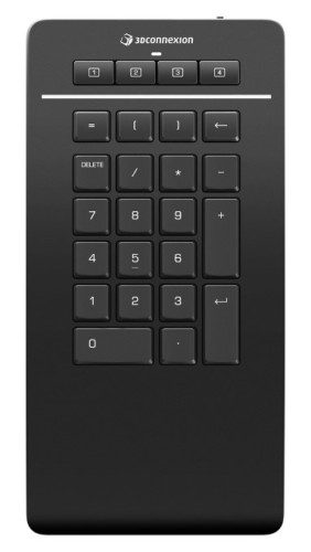 3Dconnexion 3DX-700105 Diseñado para profesionalesEl dispositivo 3Dconnexion Numpad Pro inalámbrico está diseñado para mejorar y acelerar su flujo de trabajo. Las teclas programables de 3Dconnexion reconocen y se adaptan al instante a sus aplicaciones y convierten a este teclado numérico en el compañero perfecto para su portátil, teclado compacto y SpaceMouse.