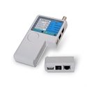 Aisens A142-0313 - Testeador profesional para testear cables RJ11 / RJ12 / RJ45, USB y coaxial. Se pueden rea