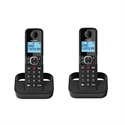 Alcatel ATL1423402 - Teléfonos Fijos Inalámbricos Alcatel F860 Duo En Color Negro Con Pantalla Retroiluminada, 