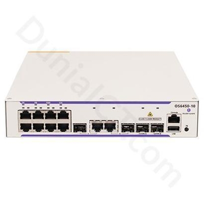 Alcatel-Lucent-Enterprise OS6450-P10 Os6450-P10 Gigabit Ethernet Chassis. 8 Poe Rj-45 10/100/1000 Baset 2 - Puertos Lan: 10 N; Tipo Y Velocidad Puertos Lan: Rj-45 10/100/1000 Mbps; Power Over Ethernet (Poe): No; Gestión: Managed; No. Puertos Uplink: 2; Soporte Routing: Sí; No. Puertos Poe: 8