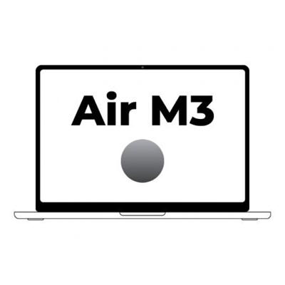 Apple MRXP3Y/A Apple MacBook Air 13 M3,8CPU,10GPU, 8GB, 512GB SSD - Space Grey
