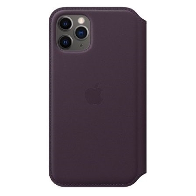 Apple MX072ZM/A Iphone 11 Pro Leather Aubergine - Tipología Específica: Funda Para El Iphone; Material: Piel; Color Primario: Morado; Color Secundario: Ningún Color Secundario; Dedicado: Sí