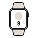 Apple MRM83QL/A - Apple Watch Series 9 Gps + Cellular 45Mm Starlight Aluminium Case With Starlight Sport Ban