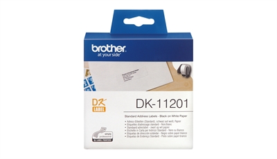 Brother DK11201 Brother Etiquetas De Dirección Estandar De Papel 29Mmx90mm 400 Unidades