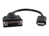 C2g 80502 C2G HDMI to Single Link DVI-D Adapter Converter Dongle - Adaptador de vídeo - enlace simple - DVI-D hembra a HDMI macho - 20.3 cm - doble blindado - negro