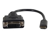 C2g 80505 C2G HDMI Mini to Single Link DVI-D Adapter Converter Dongle - Adaptador de vídeo - enlace simple - DVI-D hembra a 19 pin mini HDMI Type C macho - 20.3 cm - doble blindado - negro