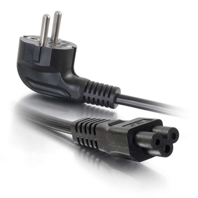 C2g 80607 C2G Laptop Power Cord - Cable de alimentación - IEC 60320 C5 a CEE 7/7 (M) - CA 250 V - 2 m - moldeado - negro - Europa