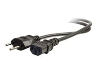 C2g 80642 C2G Swiss Power Cord - Cable de alimentación - IEC 60320 C13 a SEV 1011 (M) - 2 m - moldeado - negro - Suiza