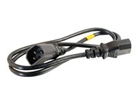 C2g 81137 C2G - Cable alargador de alimentación - power IEC 60320 C13 a IEC 60320 C14 - CA 250 V - 1.2 m - negro