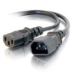 C2g 81138 C2G - Cable alargador de alimentación - IEC 60320 C13 a IEC 60320 C14 - CA 250 V - 1.8 m - negro