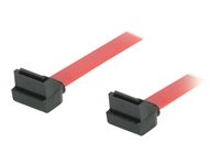 C2g 81826 C2G 90° to 90° Right Angle - Cable SATA - Serial ATA 150/300/600 - SATA (H) a SATA (H) - 50 cm - conector de 90°, conector en ángulo derecho - rojo