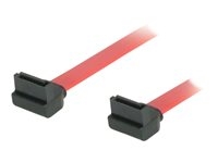 C2g 81827 C2G 90° to 90° Right Angle - Cable SATA - Serial ATA 150/300/600 - SATA (H) a SATA (H) - 1 m - conector de 90°, conector en ángulo derecho - rojo