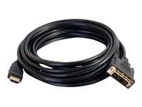 C2g 82031 C2G 2m HDMI to DVI Adapter Cable - DVI-D Digital Video Cable - Cable adaptador - enlace simple - DVI-D macho a HDMI macho - 2 m - doble blindado - negro