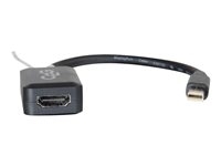C2g 84313 C2G 20cm Mini DisplayPort to HDMI Adapter - Thunderbolt to HDMI Converter M/F - Black - Cable DisplayPort - Mini DisplayPort (M) a HDMI (H) - 20 cm - negro