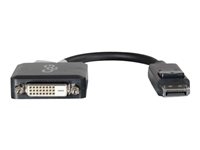 C2g 84321 C2G DisplayPort to DVI-D Adapter Converter - Single Link DVI-D Video Adapter M/F - Black - Adaptador de vídeo - DisplayPort (M) a DVI-D (H) - 20 cm - trabado - negro