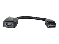 C2g 84322 C2G 20cm DisplayPort to HDMI Adapter - DP Male to HDMI Female - Black - Cable DisplayPort - DisplayPort (M) a HDMI (H) - 20 cm - negro