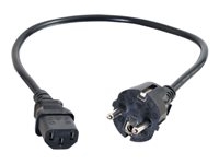 C2g 88543 C2G Universal Power Cord - Cable de alimentación - CEE 7/7 (M) a IEC 60320 C13 - 2 m - moldeado - negro - Europa
