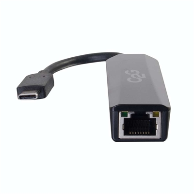 C2g 89052 C2G USB C to Ethernet Network Adapter - USB Type C to Gigabit Ethernet Adapter - Adaptador de red - USB 3.0 - Gigabit Ethernet x 1 - negro