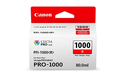 Canon 0554C001AA Canon Ipf Pro1000 Cartucho Rojo Pfi-1000R