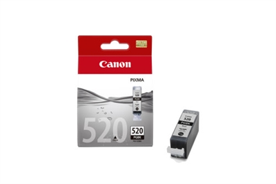 Canon 2932B005 Canon PGI-520BK. Black ink type: Tinta a base de pigmentos, Cantidad por paquete: 1 pieza(s)