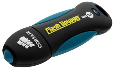 Corsair CMFVY3A-32GB Corsair 32GB Voyager V2. Capacidad: 32 GB, Interfaz del dispositivo: USB tipo A, Versión USB: 3.2 Gen 1 (3.1 Gen 1), Velocidad de lectura: 200 MB/s, Velocidad de escritura: 40 MB/s. Factor de forma: Tapa, Color del producto: Negro, Azul