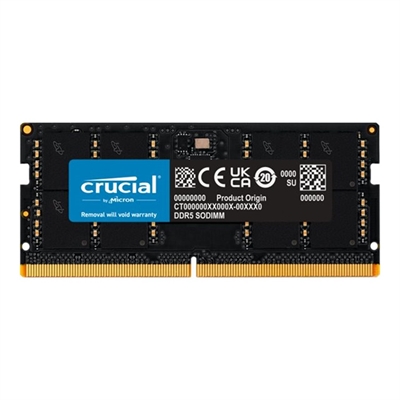 Crucial CT32G52C42S5 Crucial - DDR5 - módulo - 32 GB - SO DIMM de 262 contactos - 5200 MHz / PC5-41600 - CL42 - 1.1 V - on-die ECC