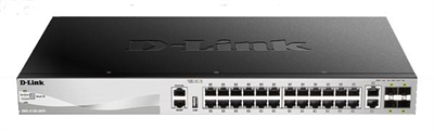 D-Link DGS-3130-30PS/SI 24 X 10/100/1000Base-T Poe Ports (370W Budget) Layer 3 Stackable   Managed Gigabit Switch With 2 X 10Gbase-T Ports And 4 X Sfp+ Ports - Puertos Lan: 24 N; Tipo Y Velocidad Puertos Lan: Rj-45 10/100/1000 Mbps; Power Over Ethernet (Poe): Sí; Gestión: Managed; No. Puertos Uplink: 6; Soporte Routing: Sí; No. Puertos Poe: 24