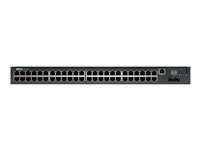 Dell 210-ABNY Dell Networking N2048P - Conmutador - L2 + - Gestionado - 48 x 10/100/1000 + 2 x 10 Gigabit SFP+ - flujo de aire de delante hacia atrás - montaje en rack - PoE+