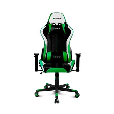 Drift DR175GREEN SILLA GAMING DRIFT DR175 VERDE INCLUYE COJINES CERVICAL Y LUMBAR