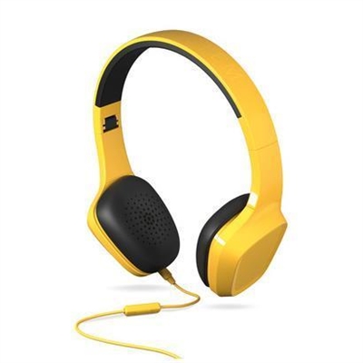 Energy-Sistem 428397 Energy Headphones 1 - Auriculares con diadema con micro - en oreja - cableado - conector de 3,5 mm - aislamiento de ruido - amarillo