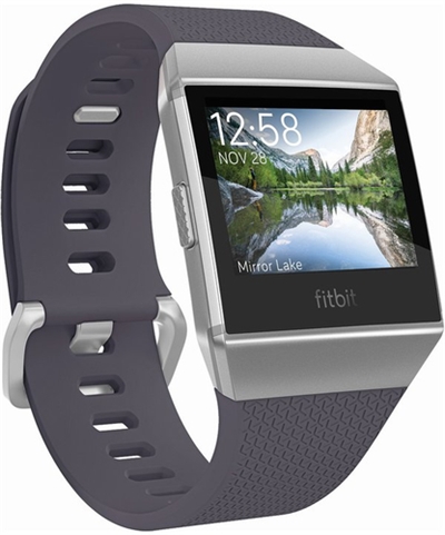 Fitbit FB503WTGY-EU Fitbit Ionic - Reloj inteligente - Bluetooth, Wi-Fi, NFC - 50 g - gris azulado, gris plata