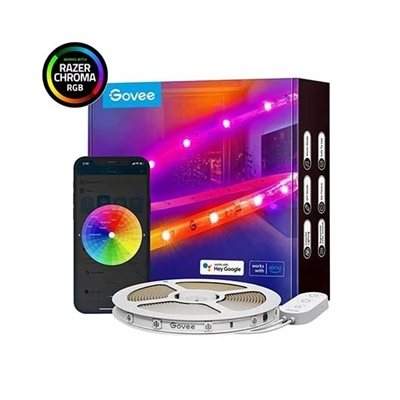 Govee H619A3D1 TIRA LED GOVEE RGB SMART WIFI+BT H619A 5M RGBIC 64 MODOS CONTROL POR VOZ