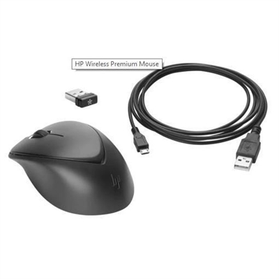 Hp 1JR31AA#AC3 Hp Wireless Premium Mouse - Interfaz: Wi-Fi; Color Principal: Negro; Ergonómico: Sí