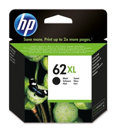 Hp C2P05AE#UUS HP 62XL - Alto rendimiento - negro - original - cartucho de tinta - para ENVY 55XX, 56XX, 76XX, Officejet 200, 250, 57XX, 8040