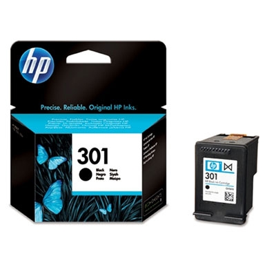 Hp CH561EE#301 HP 301 - 3 ml - negro - original - blíster - cartucho de tinta - para Deskjet 1050A J410, 1051A J410, 10XX, 10XX J410, 15XX, 2000, 2050 J510, 2050A J510