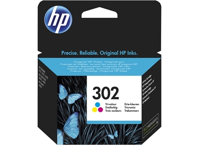 Hp F6U65AE#ABE 165 Pag Hp Officejet 3636/3830/3832 All-In-One Nº302 Cartucho Tricolor