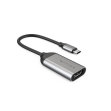 Hyper HD-H8K-GL - HyperDrive - Adaptador de vídeo - 24 pin USB-C macho a HDMI hembra - plata - admite 8K60Hz