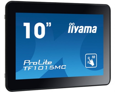 Iiyama TF1015MC-B2 iiyama ProLite TF1015MC-B2 - Monitor LED - 10.1 - marco abierto - pantalla táctil - 1280 x 800 720p @ 60 Hz - VA - 500 cd/m² - 1300:1 - 25 ms - HDMI, VGA, DisplayPort - negro