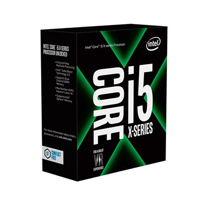 Intel BX80677I57640X Intel Core i5-7640X. Familia de procesador: Intel® Core™ i5 serie X, Socket de procesador: LGA 2066, Componente para: PC. Canales de memoria: Dual-channel, Memoria interna máxima que admite el procesador: 64 GB, Tipos de memoria que admite el procesador: DDR4-SDRAM. Configuraciones PCI Express: 1x16,2x8,1x8+2x4, Set de instrucciones soportadas: SSE4.1,SSE4.2,AVX 2.0, Escalabilidad: 1S. Intel® Turbo Boost Technology 2.0 frequency: 4,2 GHz. Ancho del paquete: 44 mm, Profundidad del paquete: 116 mm, Altura del paquete: 101 mm