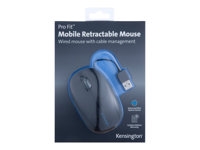 Kensington K72339EU Pro Fit Retractable Mobile Mouse - Interfaz: Usb; Color Principal: Negro; Ergonómico: Sí