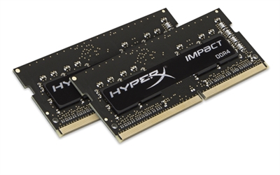 Kingston HX424S14IB2K2/16 HyperX Impact - DDR4 - 16GB: 2 x 8GB - SODIMM de 260 contactos - 2400MHz / PC4-19200 - CL14 - 1.2V - sin búfer - no-ECC