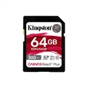 Kingston SDR2/64GB - Kingston Canvas React Plus - Tarjeta de memoria flash - 64 GB - Video Class V90 / UHS-II U