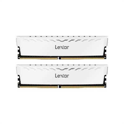 Lexar LD4BU008G-R3600GDWG MODULO MEMORIA RAM DDR4 16GB 2X8GB 3600MHz LEXAR THOR WHITE CL 18 1.35V  INCLUYE DISIPADOR BLANCO