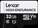Lexar LMSHGED032G-BCNNG - Lexar High-Endurance. Capacidad: 32 GB, Tipo de tarjeta flash: MicroSDHC, Clase de memoria