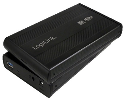 Logilink UA0107A LogiLink UA0107A. Interfaces de disco de almacenamiento soportados: SATA, Serial ATA II, TamaÃ±o de la unidad de almacenamiento: 8,89 cm (3.5 ), Capacidad mÃ¡xima: 3 TB. Color del producto: Plata, Materiales: Aluminio. Velocidad de transferencia de datos: 5 Gbit s. Sistemas operativos compatibles: Windows 2000 2003 XP Vista 7. Peso del paquete: 750g