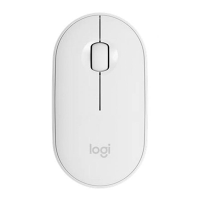 Logitech 910-007013 Logitech Pebble Mouse 2 M350s - Ratón - óptico - 3 botones - inalámbrico - Bluetooth 5.2 LE - blanco