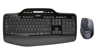 Logitech 920-002442 Logitech Wireless Desktop MK710 - Juego de teclado y ratón - inalámbrico - 2.4 GHz - Internacional de EE. UU.