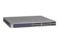 Netgear GSM7328S-200EUS NETGEAR GSM7328Sv2 - Conmutador - L3 - Gestionado - 24 x 10/100/1000 + 4 x Gigabit SFP compartido + 2 x SFP+ - sobremesa