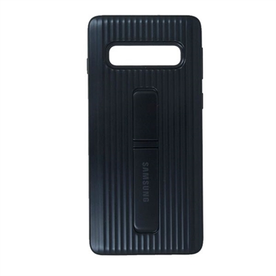 Samsung EF-RG975CBEGWW Protective St. Cover Beyond 2 Black - Tipología Específica: Proteger Teléfono; Material: Plástico; Color Primario: Negro; Color Secundario: Azul; Dedicado: Sí