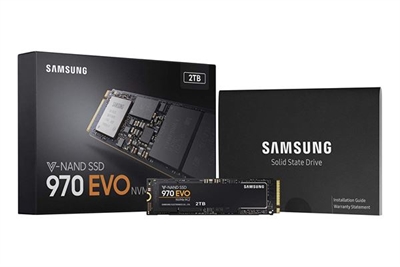 Samsung MZ-V7S2T0BW Samsung 970 EVO Plus. SDD, capacidad: 2 TB, Factor de forma de disco SSD: M.2, Velocidad de lectura: 3500 MB/s, Velocidad de escritura: 3300 MB/s, Componente para: PC